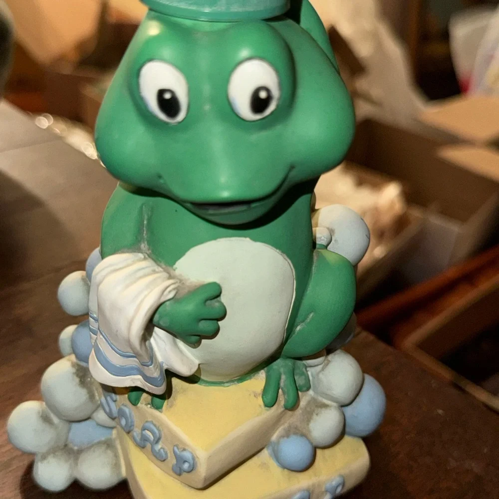 Cute Green Frog Bathroom Soap Dispenser